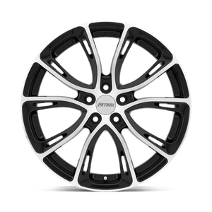 Petrol P5A Gloss Black W/ Mach Cut Face 19x8 +40 5x110mm 72.1mm - Wheelwiz