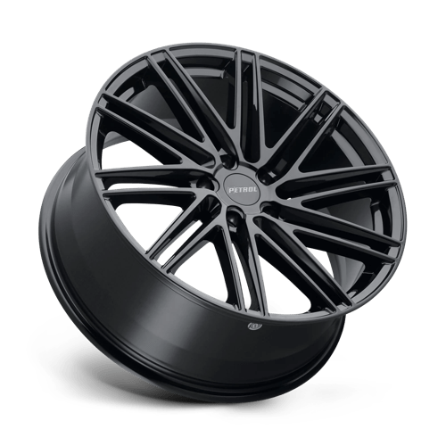 Petrol P1C Gloss Black 17x8 +40 5x114.3mm 76.1mm - Wheelwiz