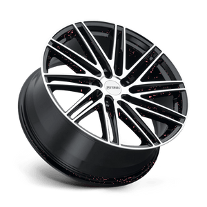 Petrol P1C Gloss Black W/ Mach Cut Face 18x8 +40 5x114.3mm 76.1mm - Wheelwiz