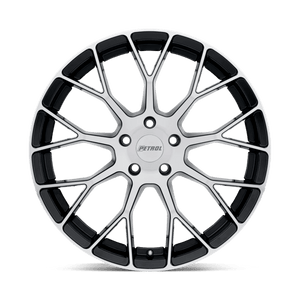 Petrol P2B Gloss Black W/ Mach Cut Face 19x8 +40 5x112mm 72.1mm - Wheelwiz