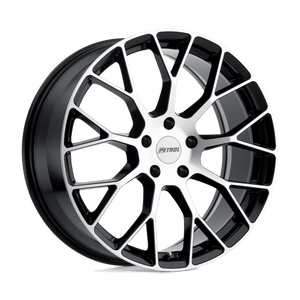 Petrol P2B Gloss Black W/ Machined Face 16x7 +40 4x100mm 73.1mm - WheelWiz