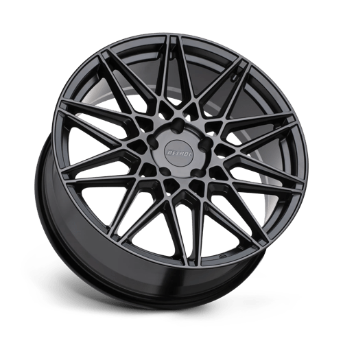 Petrol P3C Semi Gloss Black 17x8 +40 5x115mm 76.1mm - Wheelwiz