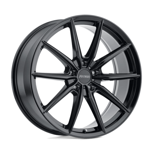 Petrol P4B Gloss Black 20x8.5 +40 5x114.3mm 76.1mm - Wheelwiz