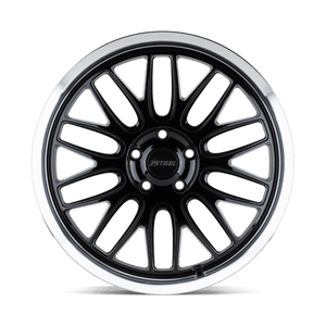 Petrol P4C Gloss Black W/ Mach Cut Lip 19x8 +40 5x108mm 72.1mm - Wheelwiz