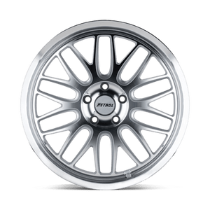 Petrol P4C Silver W/ Machined Face & Lip 19x8 +40 5x108mm 72.1mm - Wheelwiz