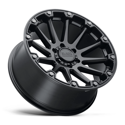 Black Rhino PINNACLE Semi Gloss Black W/ Gunmetal Bolts 17x8.5 0 5x139.7mm 78.1mm - WheelWiz