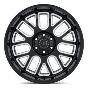 Black Rhino PISMO Gloss Black W/ Milled Spokes 20x12 -44 6x139.7mm 112.1mm - Wheelwiz