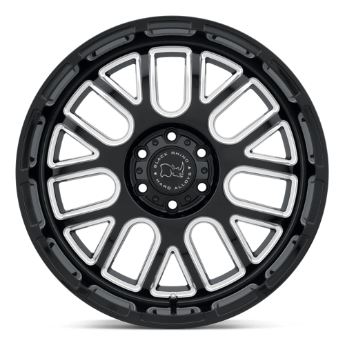 Black Rhino PISMO Gloss Black W/ Milled Spokes 18x9.5 -18 6x139.7mm 112.1mm - Wheelwiz
