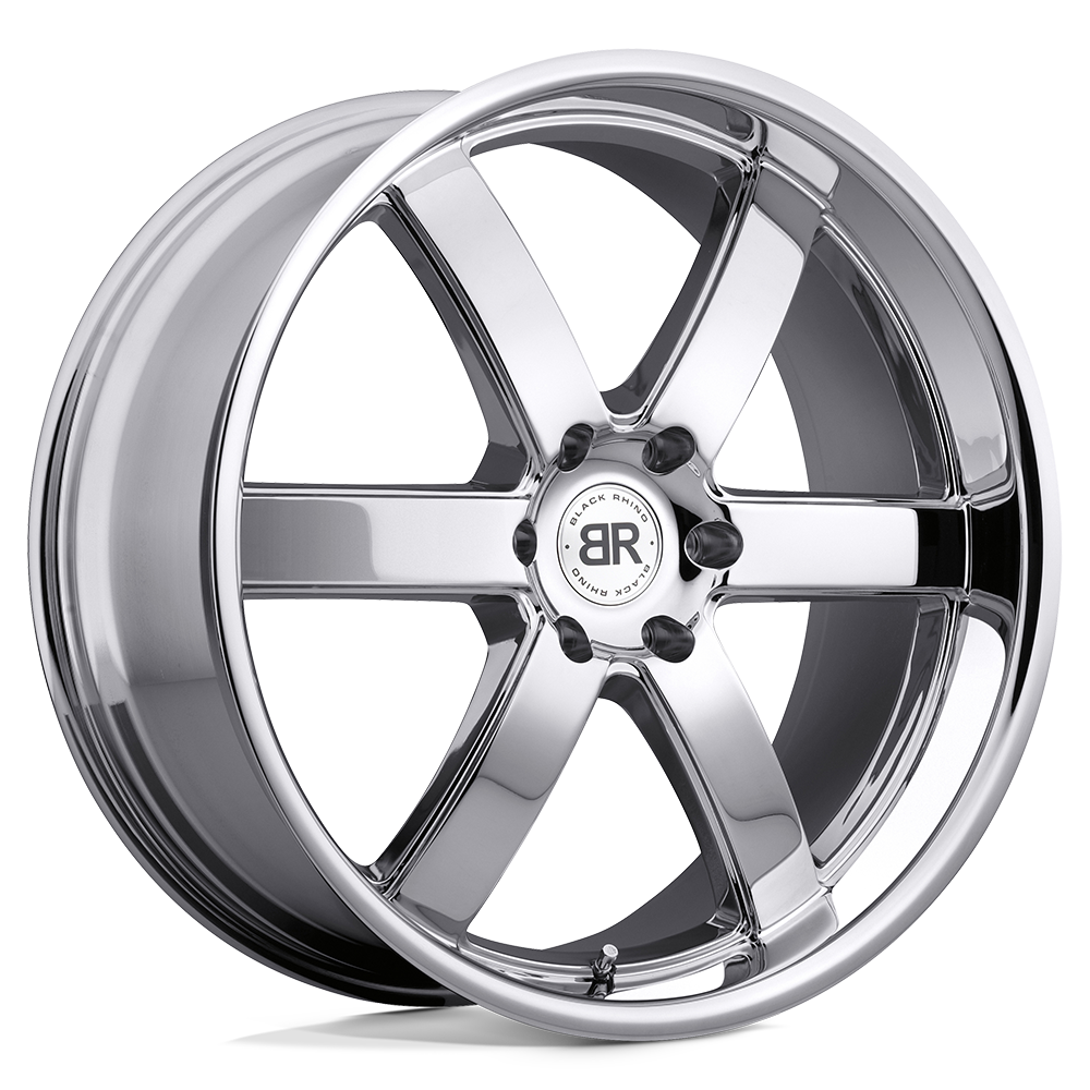 Black Rhino PONDORA Chrome 20x8.5 +18 6x114.3mm 76.1mm - WheelWiz
