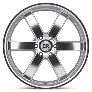 Black Rhino PONDORA Silver W/ Machine Face & Lip 24x10 +25 6x139.7mm 112.1mm - Wheelwiz