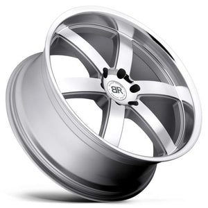 Black Rhino PONDORA Silver W/ Machine Face & Lip 24x10 +35 6x135mm 87.1mm - WheelWiz