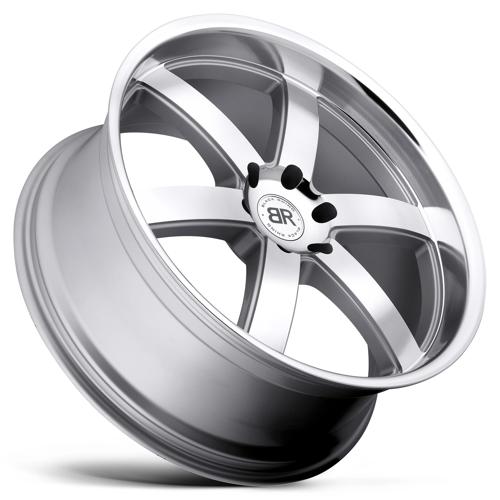 Black Rhino PONDORA Silver W/ Machine Face & Lip 24x10 +25 6x139.7mm 112.1mm - Wheelwiz