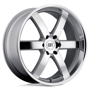 Black Rhino PONDORA Silver W/ Machine Face & Lip 20x8.5 +30 6x135mm 87.1mm - WheelWiz