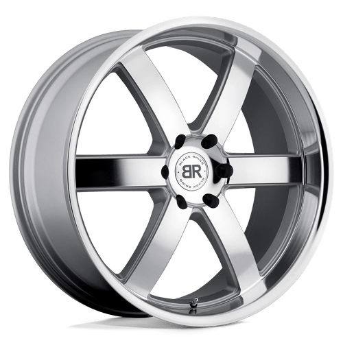 Black Rhino PONDORA Silver W/ Machine Face & Lip 24x10 +35 6x135mm 87.1mm - WheelWiz