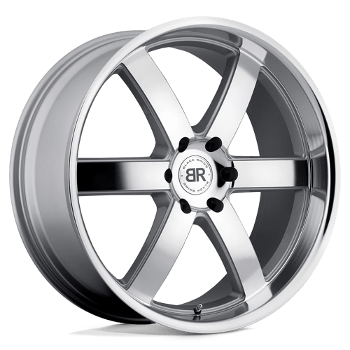 Black Rhino PONDORA Silver W/ Machine Face & Lip 24x10 +25 6x139.7mm 112.1mm - Wheelwiz