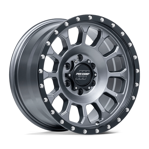 Pro Comp Alloys PA34 ROCKWELL Matte Graphite W/ Black Lip 17x8 0 5x127mm 71.5mm - Wheelwiz
