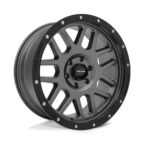 Pro Comp Alloys PA40 VERTIGO Dark Gray W/ Black Lip 20x9 -12 6x135mm 87.1mm