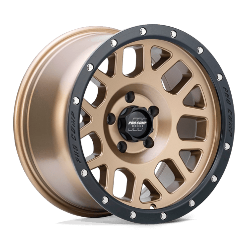 Pro Comp Alloys PA40 VERTIGO Matte Bronze W/ Black Lip 17x9 -6 6x139.7mm 108mm
