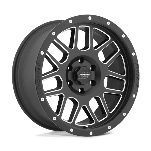 Pro Comp Alloys PA40 VERTIGO Satin Black Milled 18x9 0 6x139.7mm 108mm - Wheelwiz