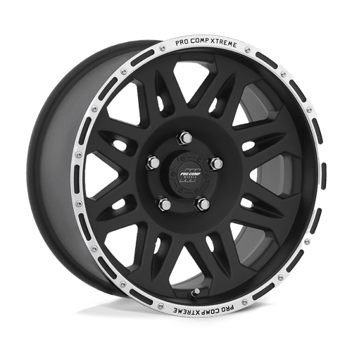 Pro Comp Alloys PA5 TORQ Flat Black Machined 17x9 -6 5x127mm 78.1mm
