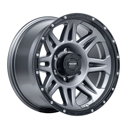 Pro Comp Alloys PA5 TORQ Graphite W/ Black Lip 17x8 -6 6x139.7mm 106.1mm