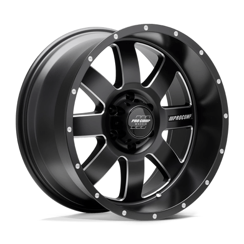 Pro Comp Alloys PA73 TRILOGY Satin Black Milled 20x10 -18 5x127mm 71.5mm