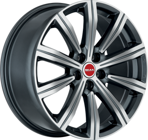 MAK Birmingham Gunmetal w/ Mirror Face 19x8.5 +47 5x120mm 65.1mm