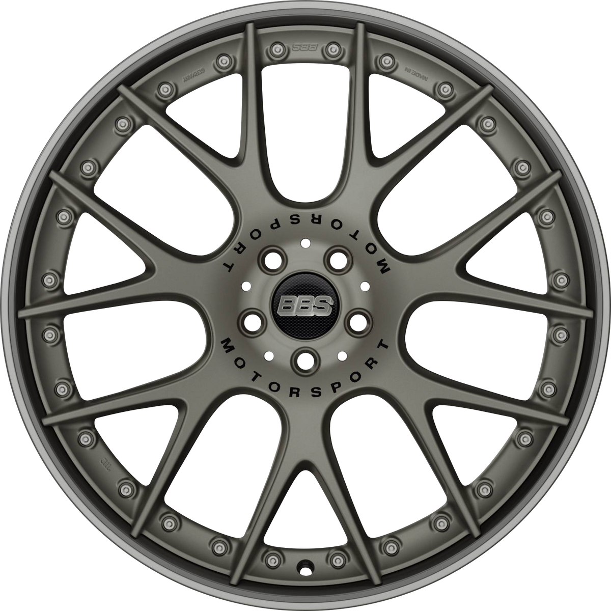 BBS CHRII 21x10.5 +47 5x130 71.6 PLATINUM w/STAINLESS LIP