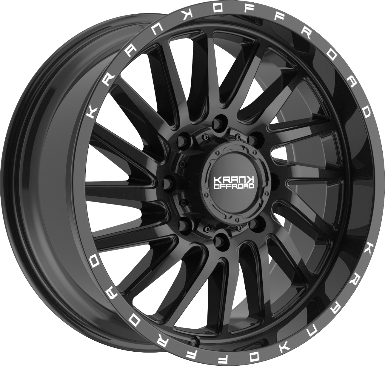Krank Coil Gloss Black 20x9 +18 8x165.1mm 125.1mm - Wheelwiz