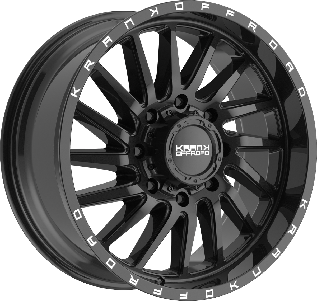 Krank Coil Gloss Black 20x9 +18 8x165.1mm 125.1mm - Wheelwiz