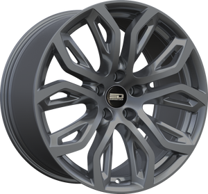 Euro Design Tillman Matte Gunmetal 20x10 +40 5x120mm 74.1mm - WheelWiz