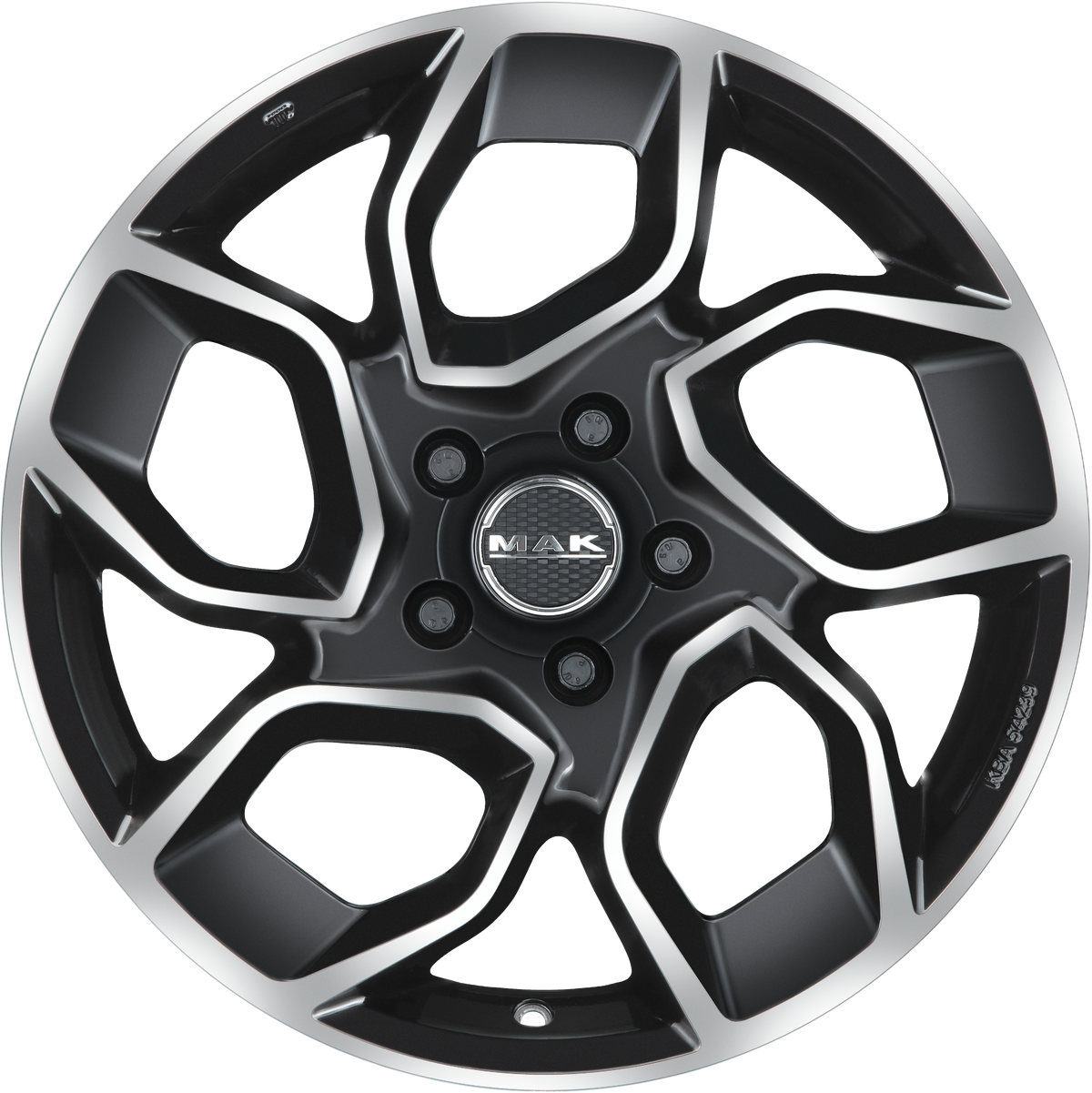 MAK Express Black Mirror 17x7 +46 5x108mm 65.1mm - Wheelwiz