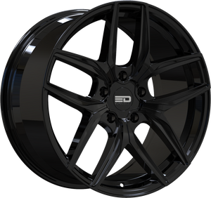 Euro Design Forza Gloss Black 20x9 +50 5x130mm 71.6mm - WheelWiz