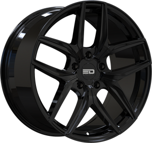 Euro Design Forza Gloss Black 20x11 +37 5x120mm 74.1mm - Wheelwiz