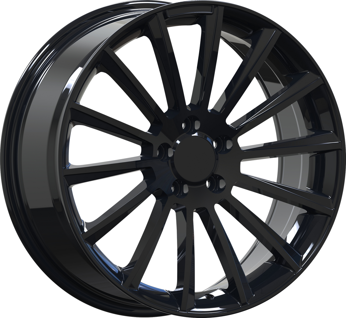 YKW Replica MF10 Gloss Black 19x8 +30 5x112mm 66.6mm - Wheelwiz