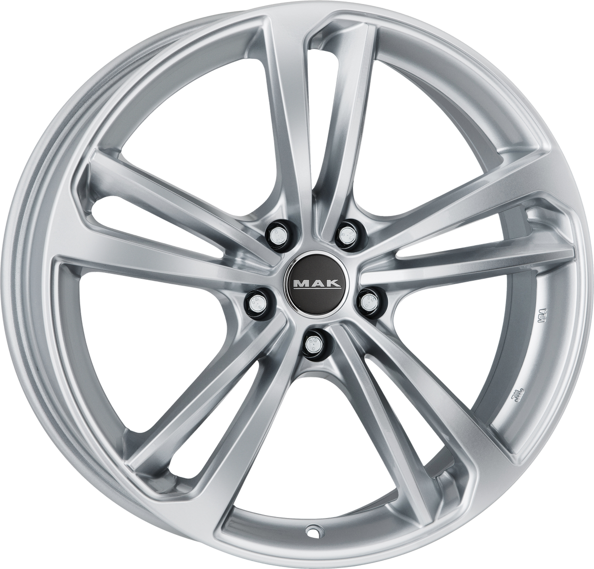 MAK NURBURG Silver 19x8 +42 5x112mm 76mm - Wheelwiz