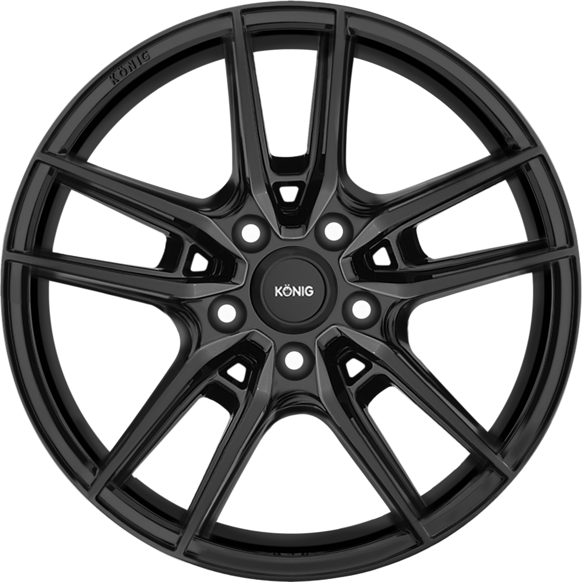 Konig Myth Gloss Black 17x8 +43 5x114.3mm 73.1mm - Wheelwiz