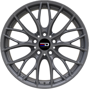 Euro Design Camillo - EFS Matte Gunmetal 18x8 +42 5x100|5x105|5x110|5x112|5x115|5x118|5x108|5x114.3|5x98mm 72.6mm - Wheelwiz