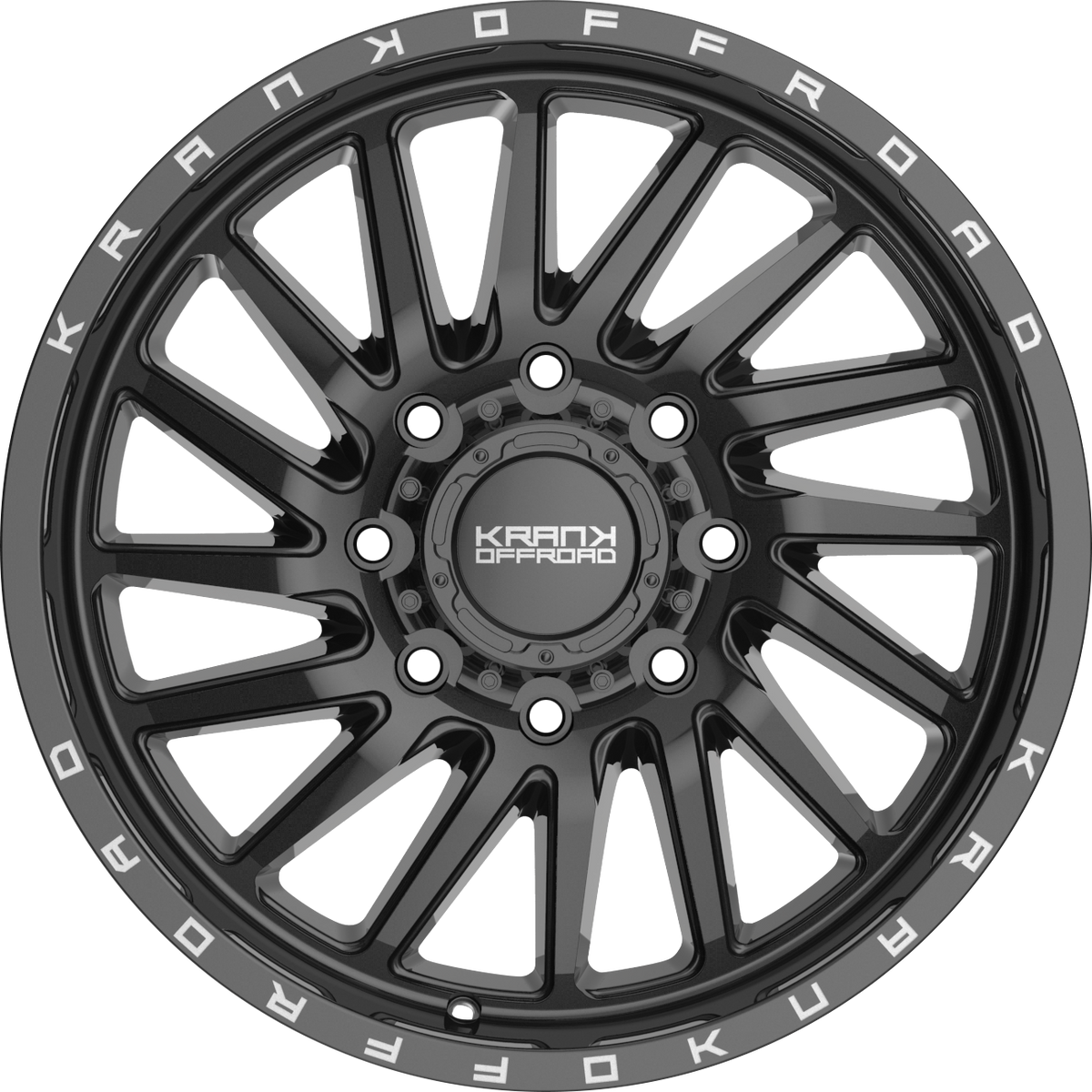 Krank Coil Gloss Black 20x9 +18 8x180mm 124.4mm - Wheelwiz