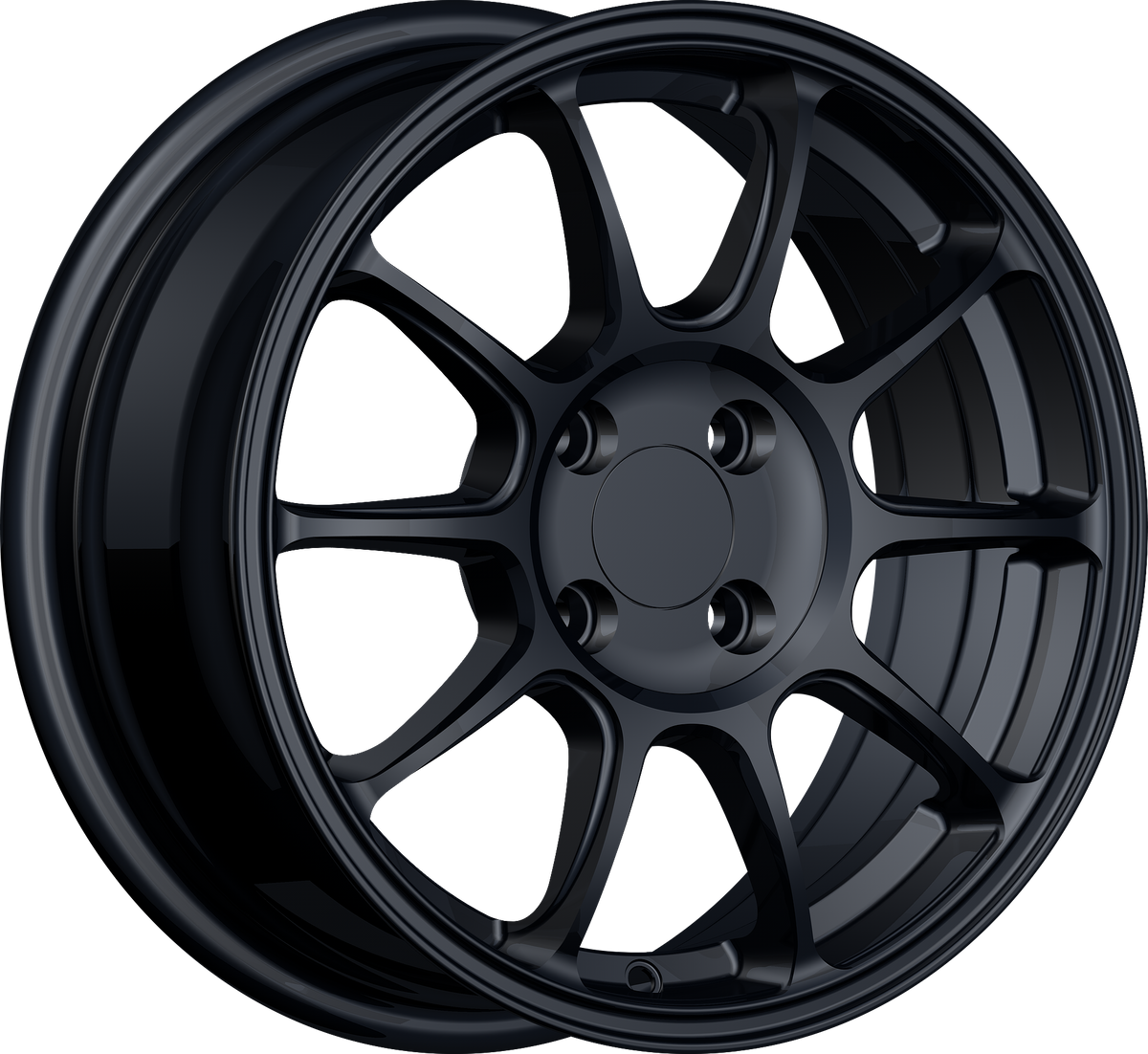 YKW Replica MF27 Gloss Black 15x6.5 +35 5x114.3mm 67.1mm - Wheelwiz