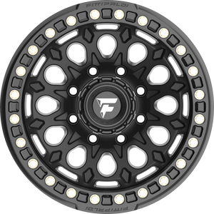 Fittipaldi FB153B Satin Black w/ Gloss Black Ring 20x10 -38 6x139.7mm 106.2mm - Wheelwiz