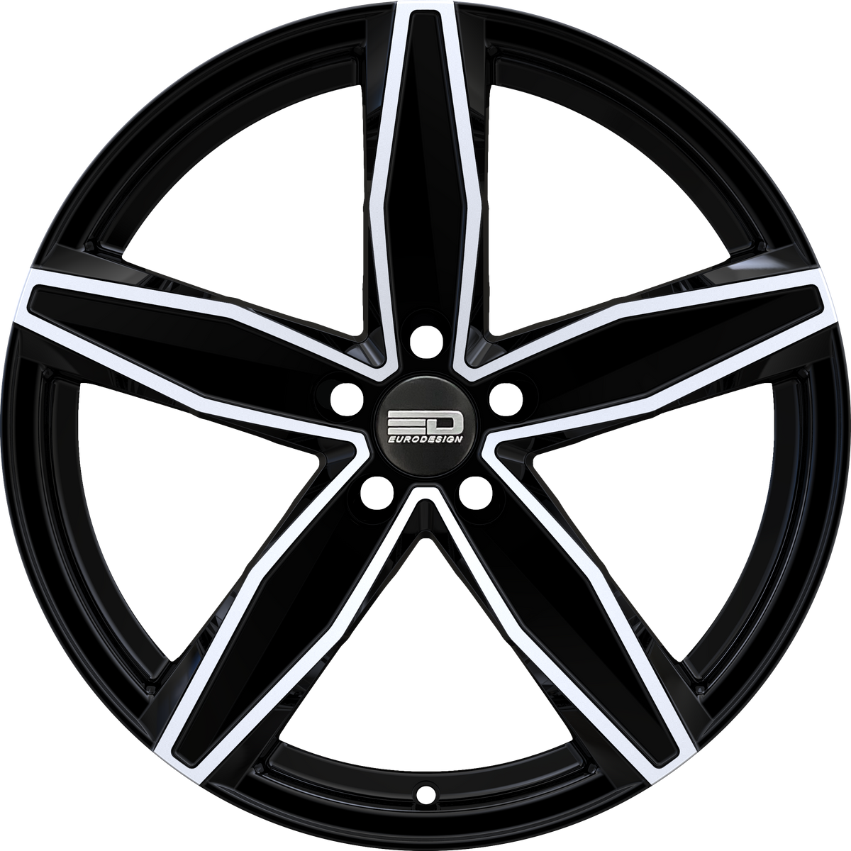 Euro Design Berlin Gloss Black Polished 18x8 +42 5x108mm 67.1mm - Wheelwiz