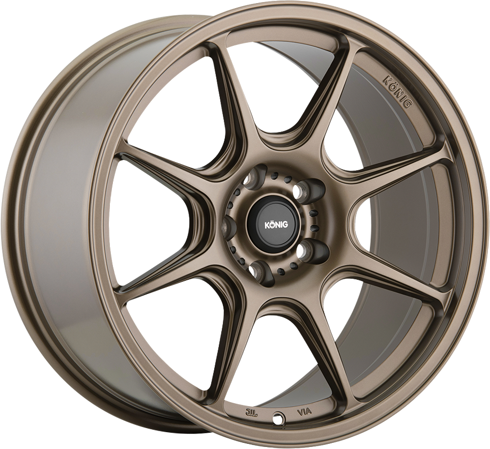 Konig Lockout Matte Bronze 18x8.5 +43 5x112mm 66.6mm - WheelWiz