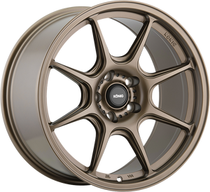 Konig Lockout Matte Bronze 18x8.5 +43 5x112mm 66.6mm - WheelWiz