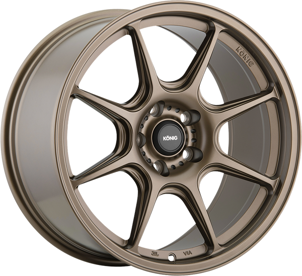 Konig Lockout Matte Bronze 16x7.5 +40 5x114.3mm 73.1mm– Wheelwiz