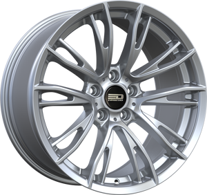 Euro Design Venice Hyper Silver 19x9.5 +38 5x120mm 74.1mm - WheelWiz