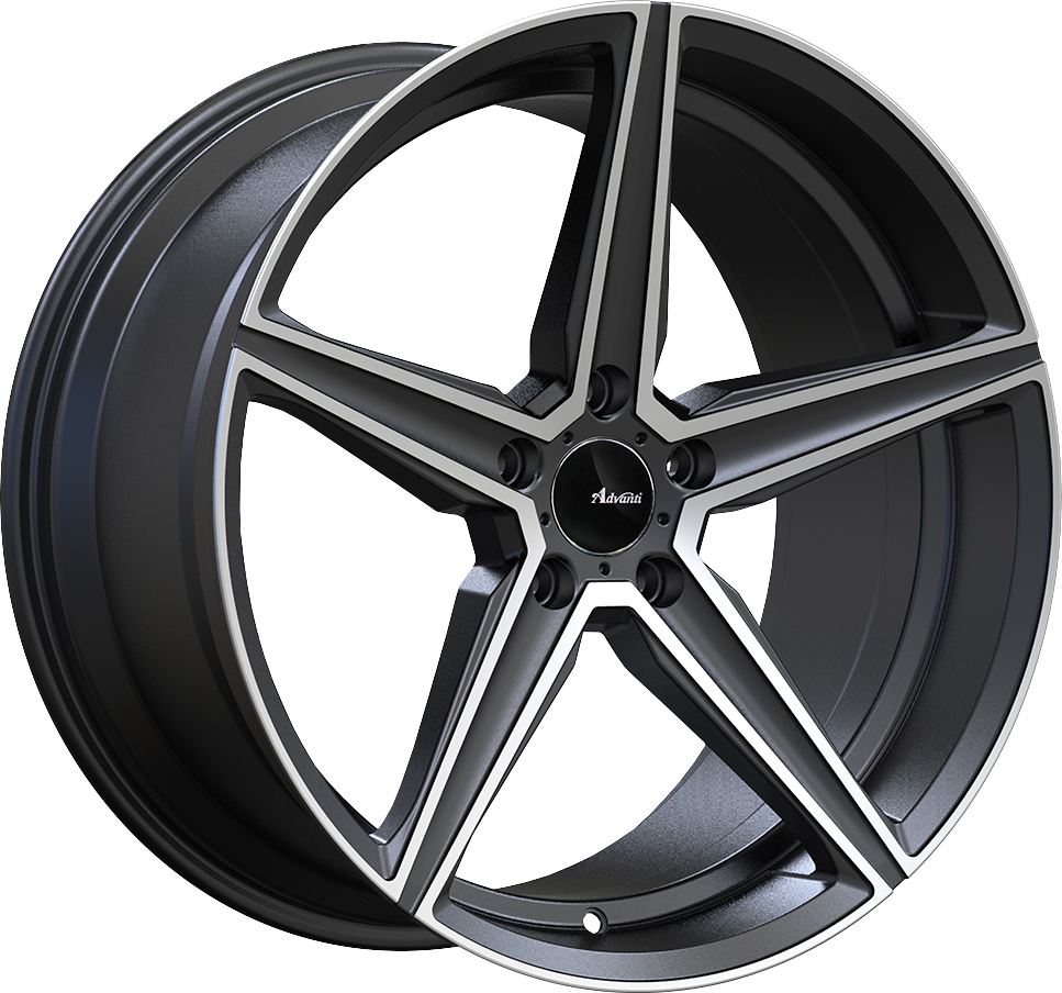 Advanti Cammino Matte Grey W/ Machined Face 18x9 +35 5x114.3mm 73.1mm - Wheelwiz