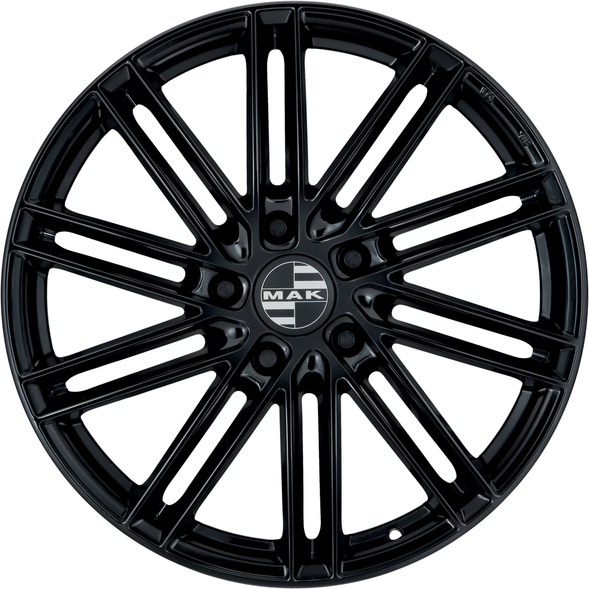 MAK Leipzig-D Gloss Black 20x10.5 +55 5x130mm 71.6mm - Wheelwiz