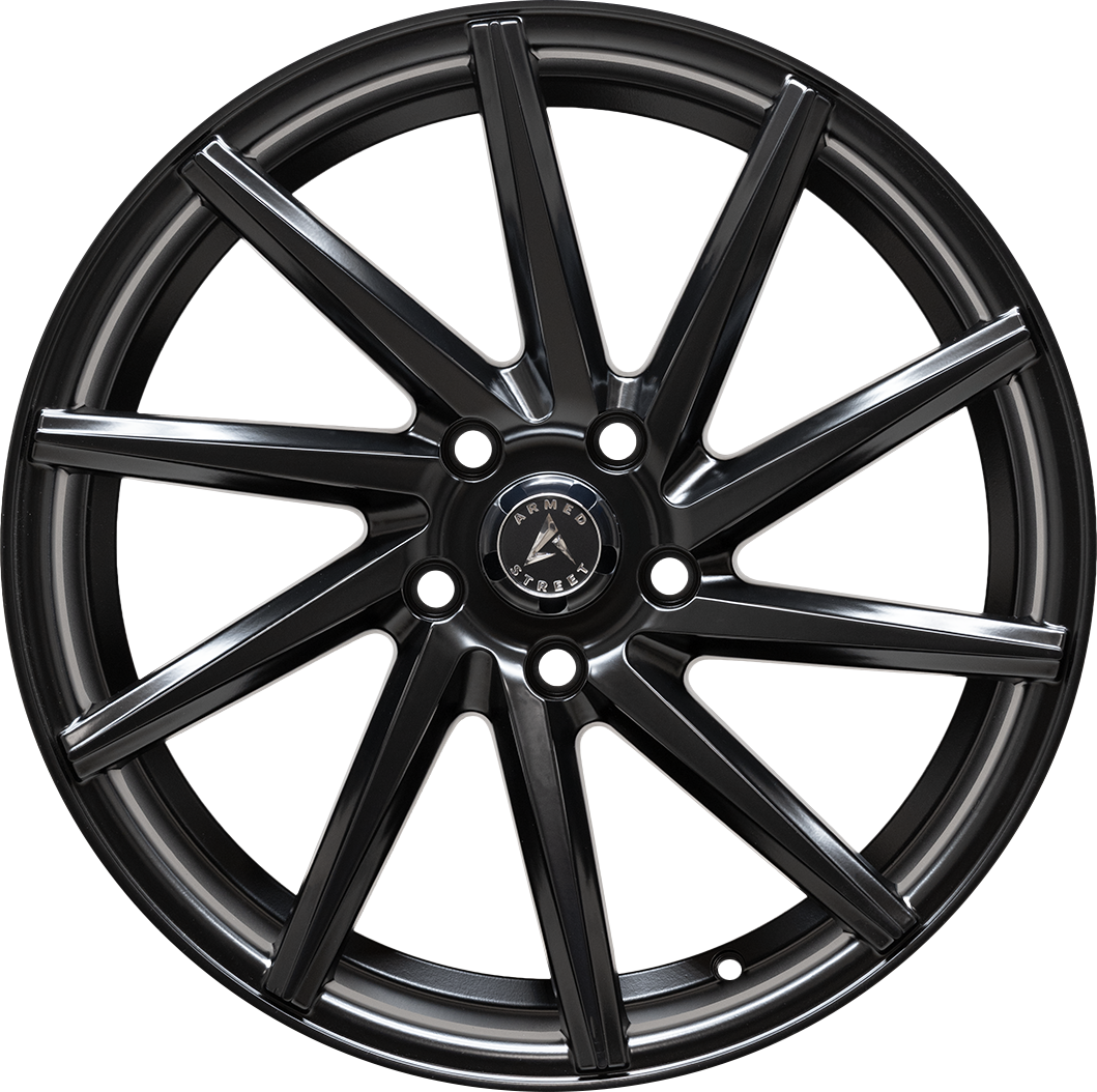 Armed Wheels .38 CAL Satin Black 19x8.5 +35 5x113mm 74.1mm - Wheelwiz