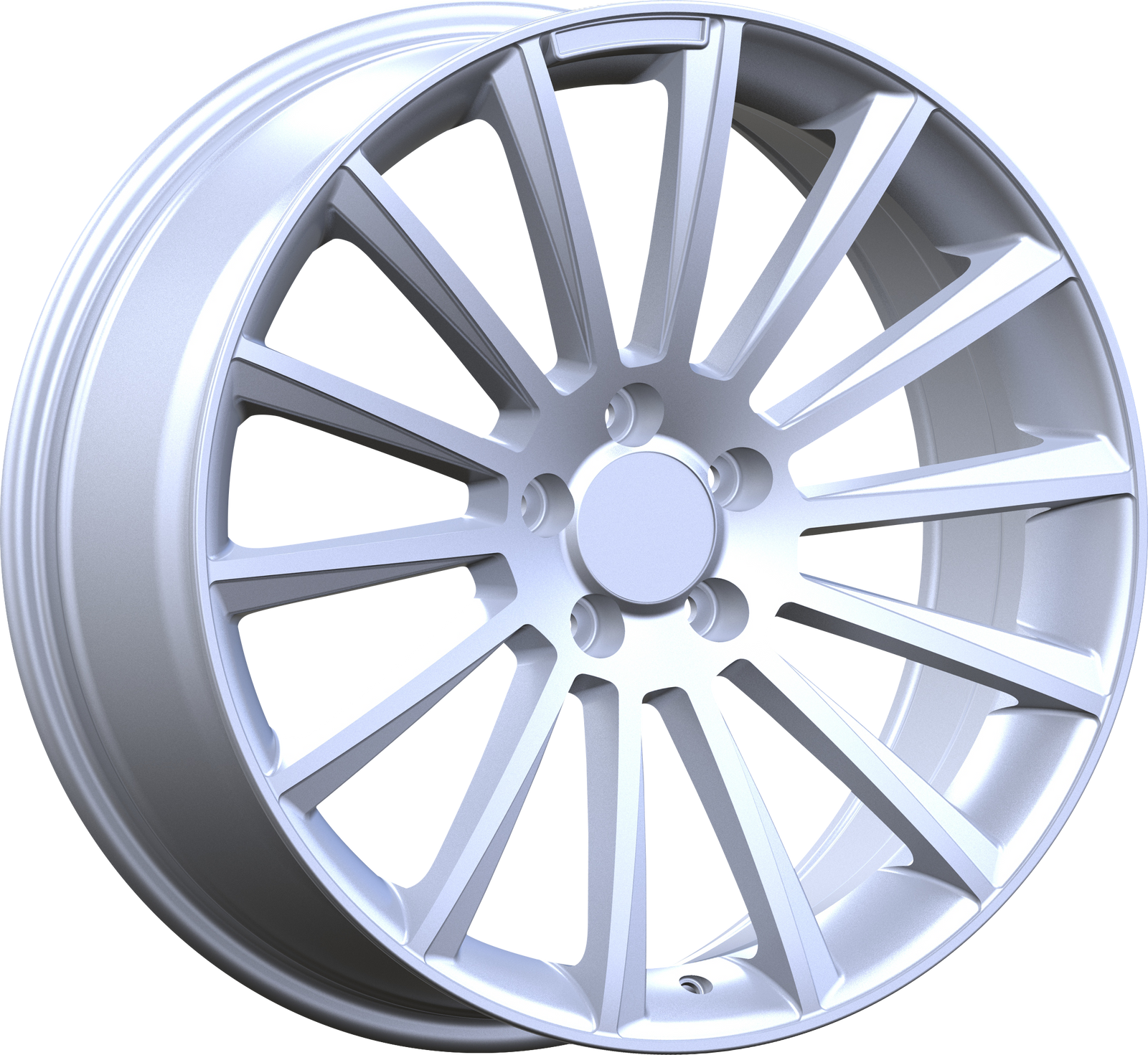YKW Replica MF10 Silver 19x8 +30 5x112mm 66.6mm - Wheelwiz